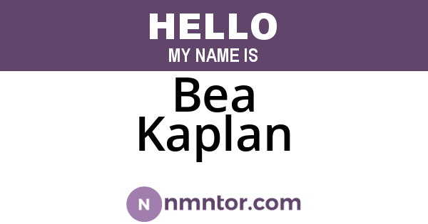 Bea Kaplan