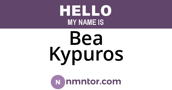 Bea Kypuros