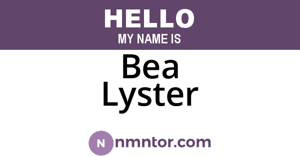Bea Lyster