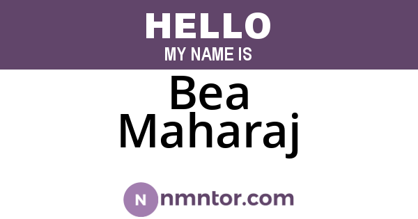 Bea Maharaj