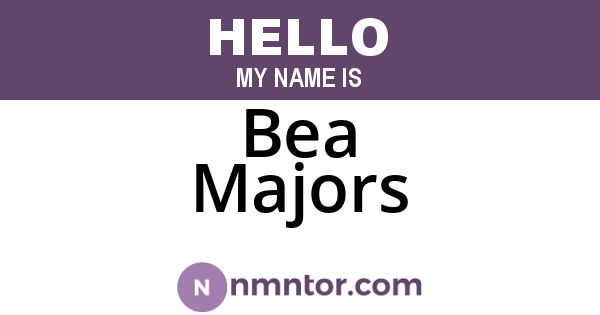 Bea Majors