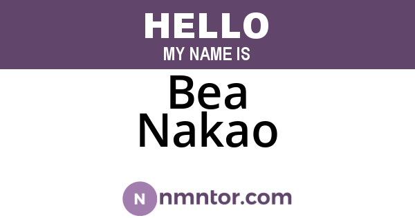Bea Nakao