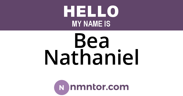 Bea Nathaniel