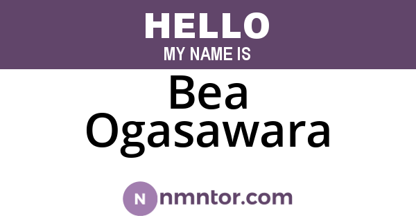Bea Ogasawara