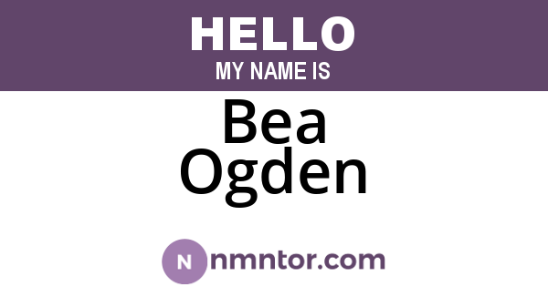 Bea Ogden