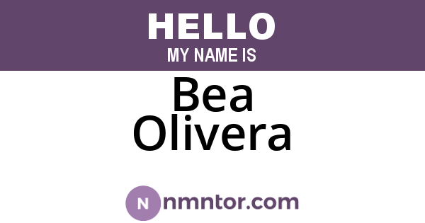 Bea Olivera