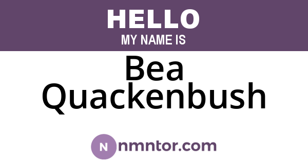 Bea Quackenbush