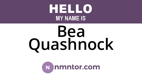 Bea Quashnock