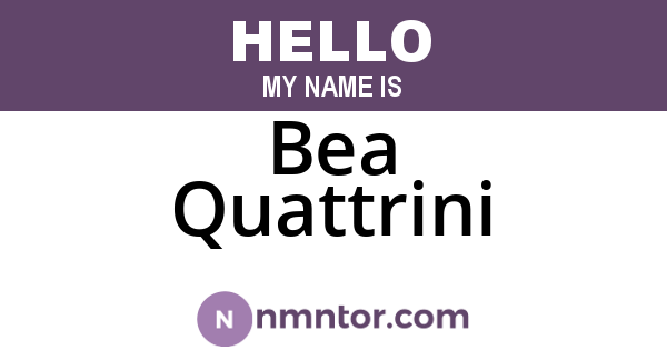 Bea Quattrini