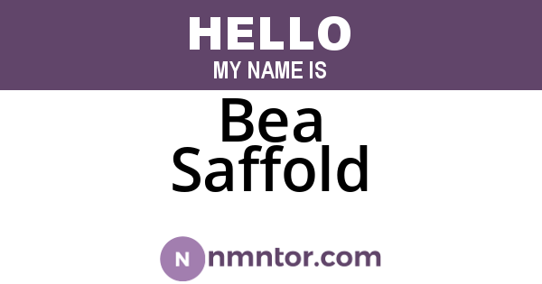 Bea Saffold