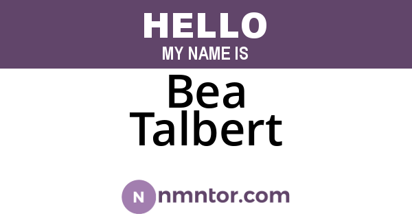 Bea Talbert