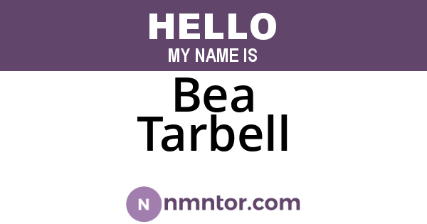 Bea Tarbell
