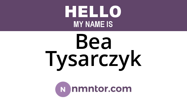 Bea Tysarczyk
