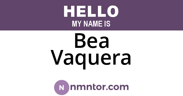 Bea Vaquera