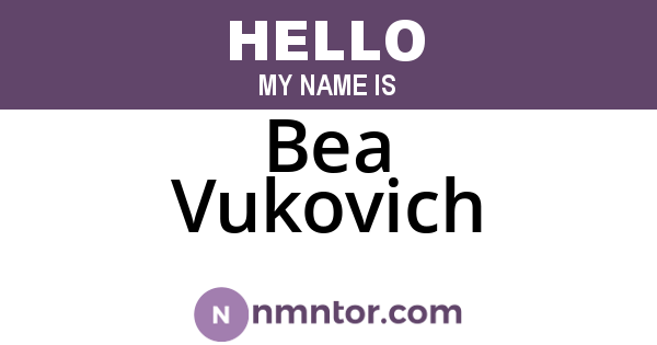 Bea Vukovich