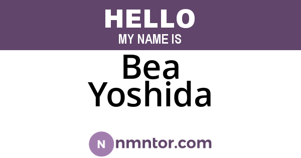 Bea Yoshida