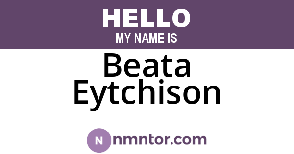 Beata Eytchison