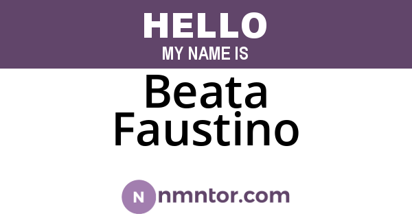 Beata Faustino