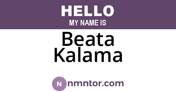 Beata Kalama