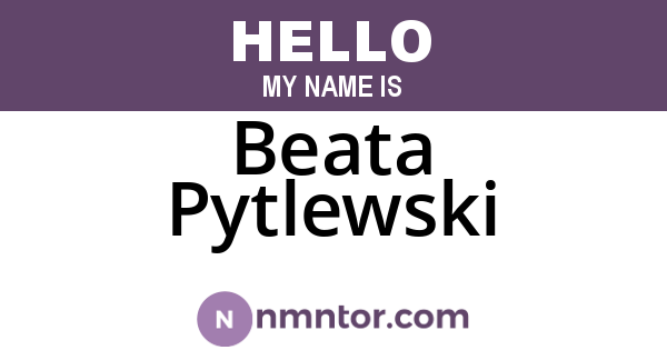 Beata Pytlewski