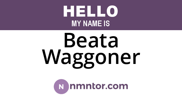 Beata Waggoner