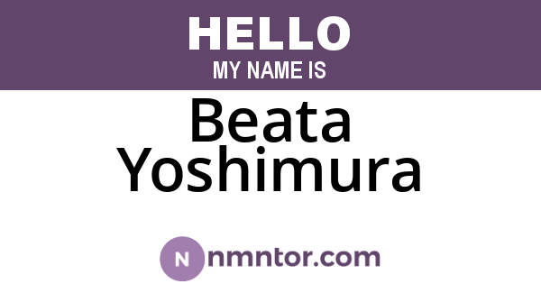 Beata Yoshimura