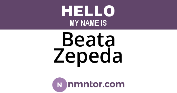 Beata Zepeda