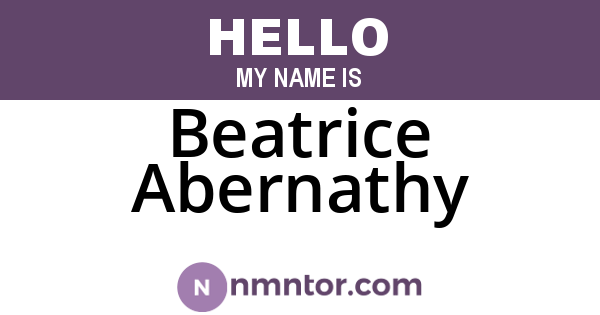 Beatrice Abernathy