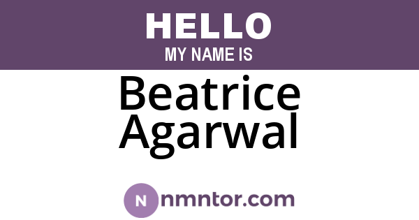 Beatrice Agarwal