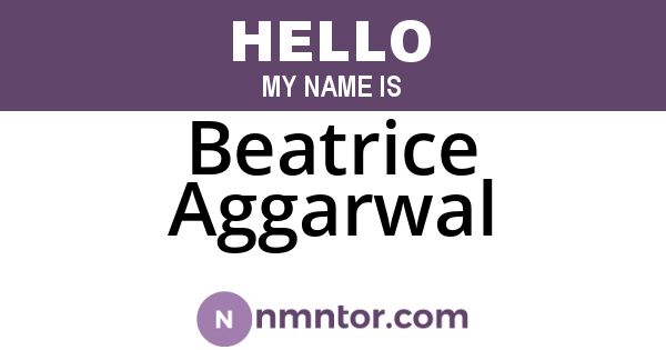 Beatrice Aggarwal