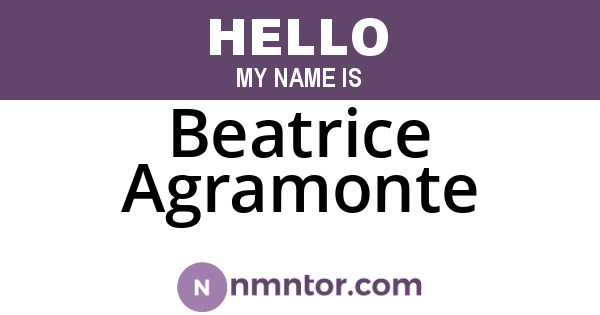 Beatrice Agramonte