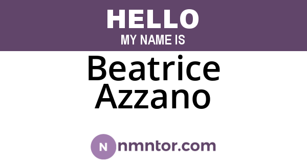 Beatrice Azzano