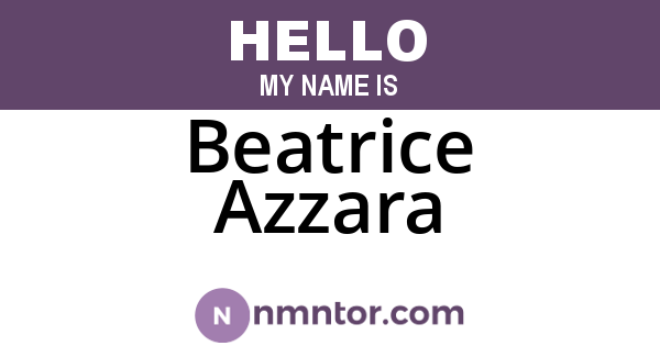 Beatrice Azzara