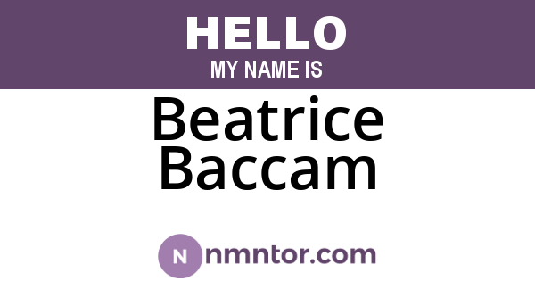 Beatrice Baccam