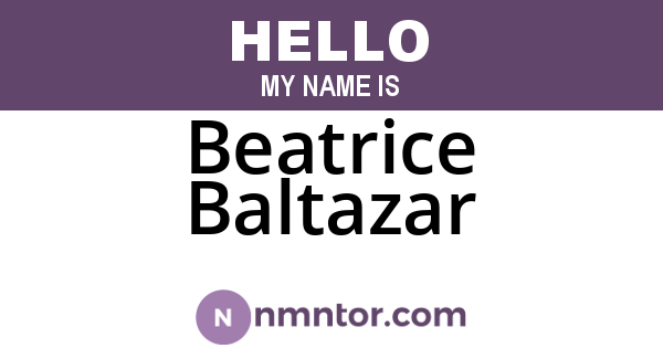 Beatrice Baltazar