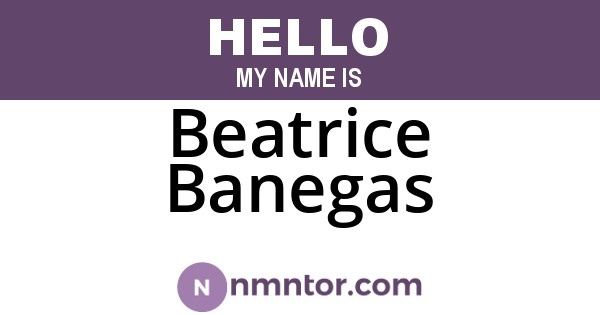 Beatrice Banegas