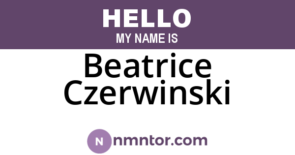 Beatrice Czerwinski