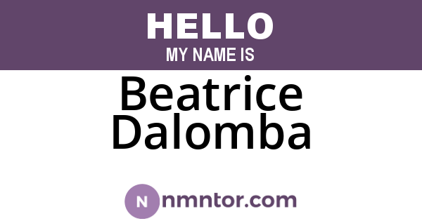 Beatrice Dalomba