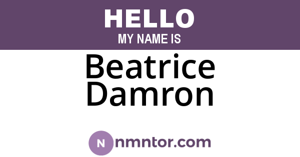 Beatrice Damron