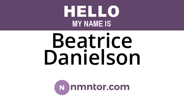 Beatrice Danielson
