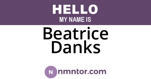 Beatrice Danks