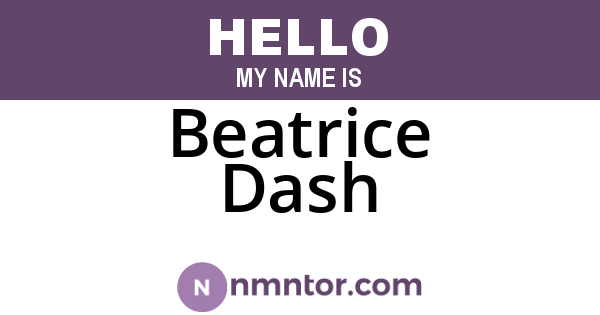 Beatrice Dash