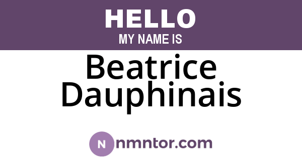 Beatrice Dauphinais