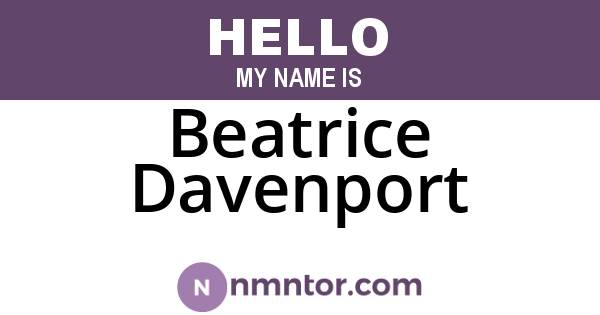 Beatrice Davenport