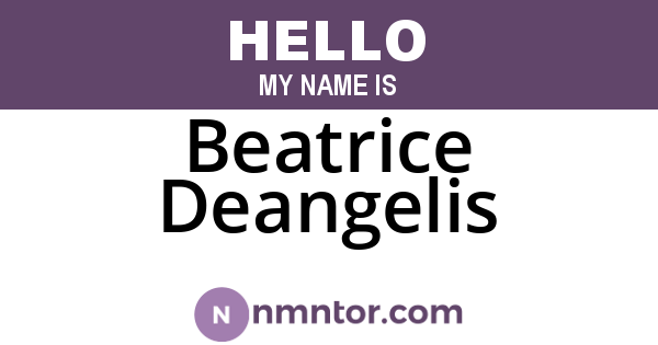 Beatrice Deangelis