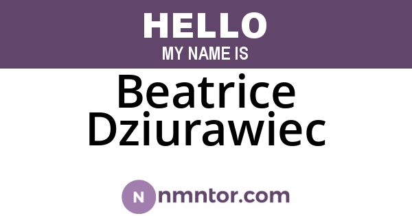 Beatrice Dziurawiec