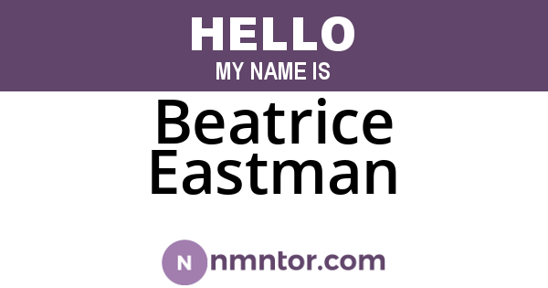 Beatrice Eastman