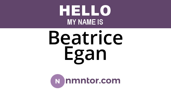 Beatrice Egan
