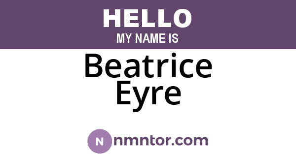 Beatrice Eyre