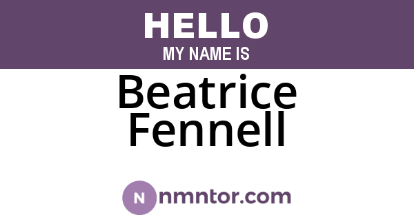 Beatrice Fennell